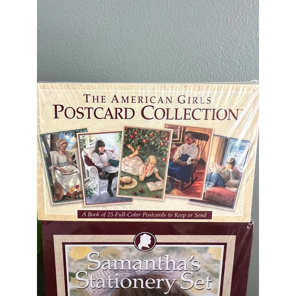 Vintage 1996 American Girl Samantha Stationery Set Postcard Collection Sealed